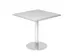 vergadertafel,HxBxD 745x800x800mm,vierkant,schotelvoet chroom