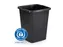 Afvalbak Durabin Eco 90L Zwart Vierkant