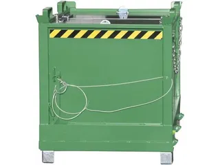 klapbodemcontainer,HxLxB 1145x840x1245mm,0,75m³,hijsogen,vorksloffen - 1
