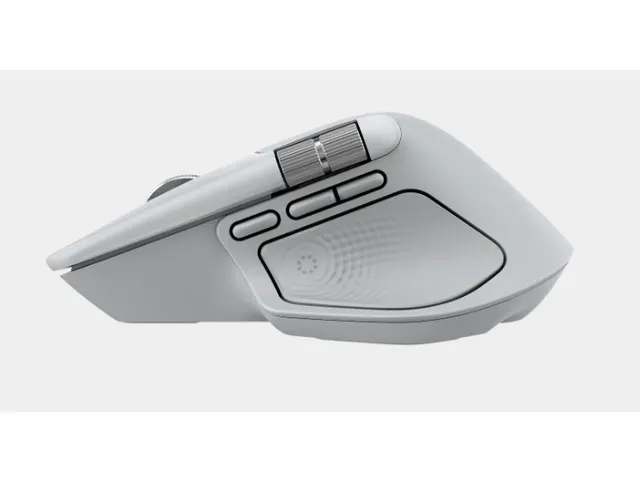 Logitech MX Master 4 draadloze muis 8 knoppen rechts Bluetooth grijs