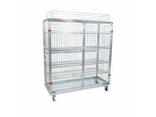 rolcontainer,draagverm. 500kg,HxLxB 1550x620x1500mm,nuttige H 1190mm - 1