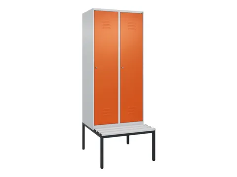 locker voor scheiding van kleding,HxBxD 2120x800x815mm,2vak