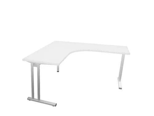 bureau in vrije vorm,HxBxD 740x1600x1600mm,vrije vorm,Bl-wit