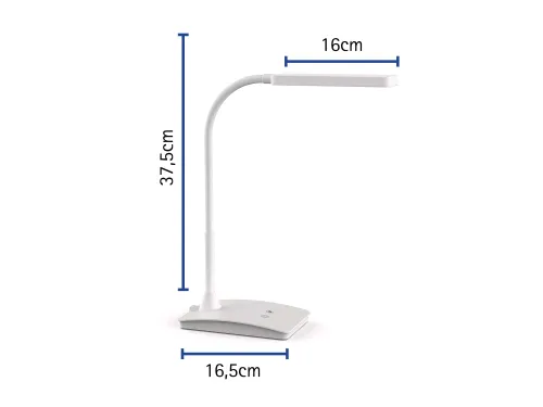 Bureaulamp MAUL Pearly LED voet dimbaar colour vario Wit