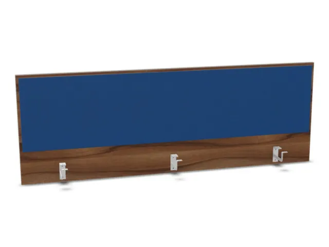 opzetpaneel bureau aanbouw achter NP-tiepolo nut BN6016-blauw 1600mm