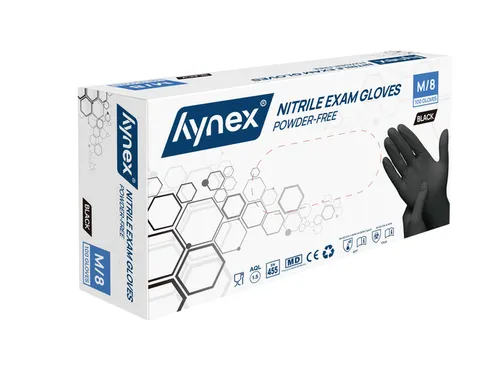 Handschoen Hynex Maat M nitril 100stuks zwart
