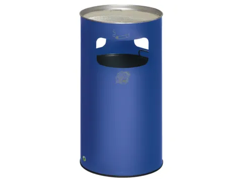 Combi-asbak Hxø 760X420Mm Rond Blauw