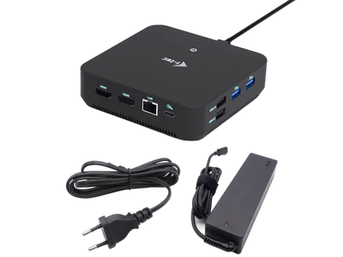 i-tec USB-C DP Dual HDMI Docking Station met Power Delivery 100W