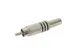 Mannelijke Rca Plug - Vernikkeld - Zwart