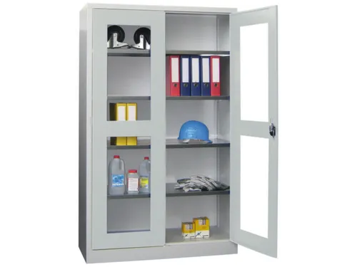 universele kast 1950x1200x500mm 4xStalen bodem cil.slot sokkel RAL7035