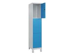 lockerkast,HxBxD 1950x400x500mm,1x3vakken,vak B 400mm,cil.-slot,voeten
