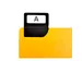 Intercalaire pour boîte à fiches verticales 148x105mm jaune 24 pcs