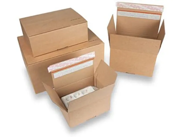 Boîte d'expédition, emballage de livre avec bande adhesive, brun, ft