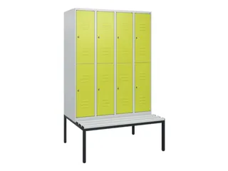Dubbeldekse dekenkist,HxBxD 1950x1200x815mm,4x2vak.,vak B 300mm - 1