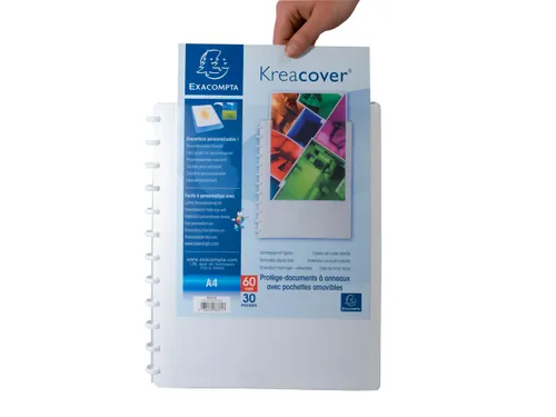 Showalbum Kreacover PP ring 40 tas wit