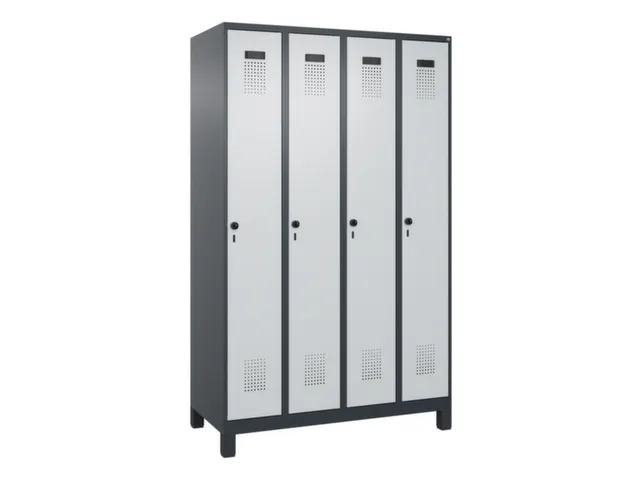 locker voor scheiding van kleding,HxBxD 1950x1200x500mm,4vak