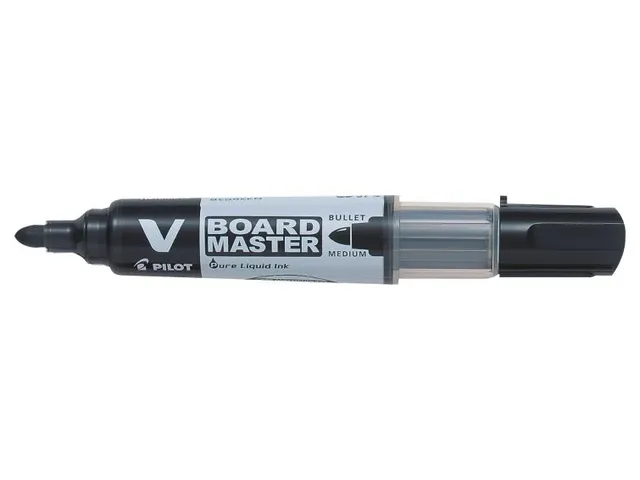 Whiteboardmarker Pilot V-Board Master Begreen Rond Medium Punt Zwart