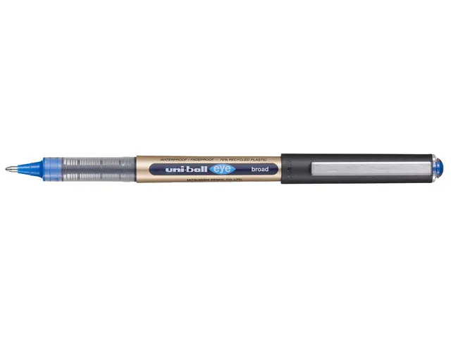 Rollerpen Uni-ball Eye eco 150E Breed blauw 1 mm