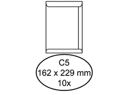 Envelop Hermes Akte C5 162x229mm Wit gegomd