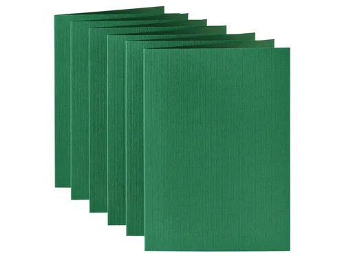 Correspondentiekaart Papicolor dubbel 105x148mm dennengroen pak 6 st