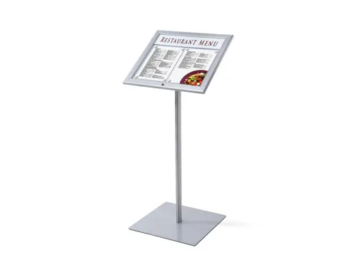Menustandaard Vergrendelbaar 2xA4 met logopaneel