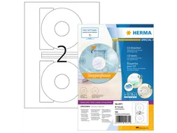 HERMA 4471 CD-etiketten Maxi A4 Ø116mm/41mm mat Wit 200 stuks