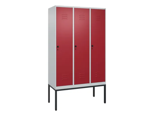 locker,HxBxD 2120x1200x500mm,3vak,vak B 400mm,draaigrendel