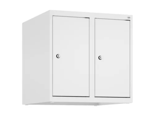 opzetkast,v. locker,2vak.,vak B 250mm,HxBxD 500x500x500mm,vleugeldeur