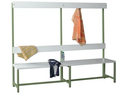 omkleedbank,HxLxD 1600x2000x400mm,onderstel RAL6011