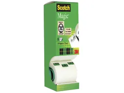 Plakband Scotch Magic 810 19mmx33m onzichtbaar mat 7+1 gratis