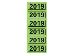 Rugetiket Elba 2019 57x25mm groen 120 stuks