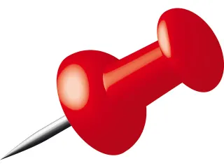 Pushpins Alco doosje a 40 stuks rood - 1