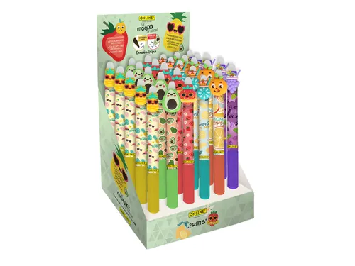 Gelschrijver Online Magixx Fun Fruits 0.7mm assorti
