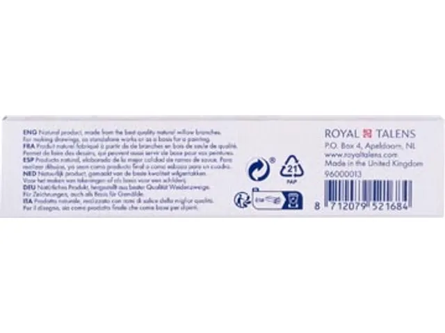 Houtskool Medium, Doosje Van 3 Staafjes