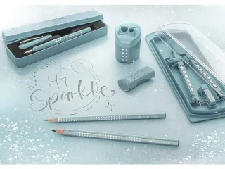 Potlood Faber-Castell Grip sparkle ocean metallic - 4