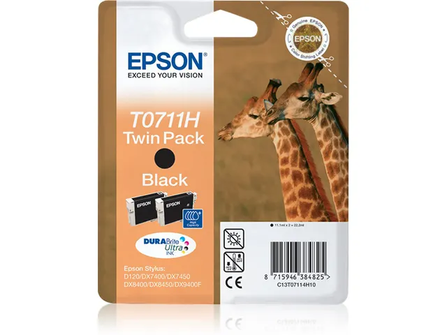 Dubbelpack T0711H DURABrite Ultra Ink