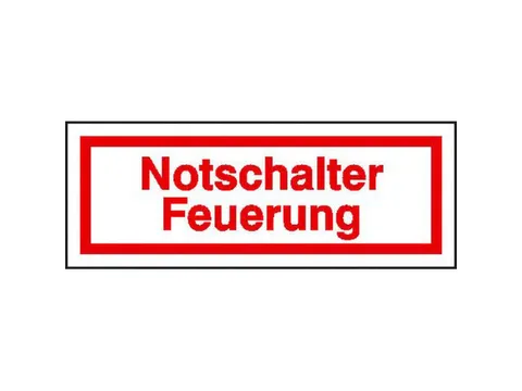 aanwijzingsbord,Noodschakelaar stookinstallatie,PVC,om te verlijmen