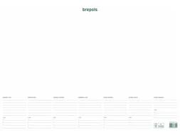Schrijfonderlegger Met Weekkalender Ongedateerd