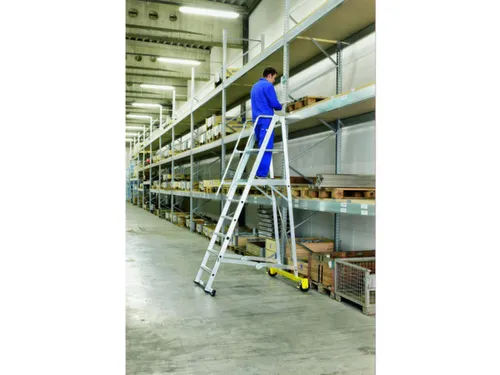 Platformladder Aluminium Bordes H X B X D 1300X 600X 630Mm 5Treden
