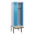 locker met bank,voor scheiding van kleding,HxBxD 2120x600x815mm,2vak