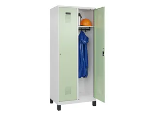 locker,HxBxD 1950x800x500mm,2vak,vak B 400mm,cil.-slot,voeten - 1