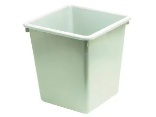 Papierbak Kunststof vierkant taps 36cm hoog Grijs 27 liter - 2