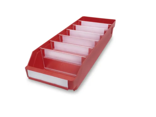 Stellingbakken Pp Hxbxd 95X180X500Mm Rood