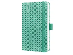 Agenda semainier Flair 2027 (DE/EN/FR/NL) A6 Mint Green Hardcover