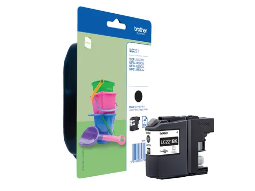 Inktcartridge Brother LC-221 zwart