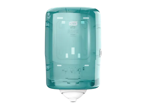 Tork 473167 Reflex Mini Centerfeed Dispenser Wit/Turquoise M3