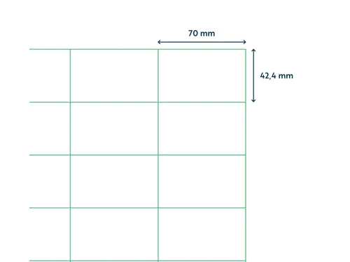 Etiket Premium 70x42.3mm Wit XL Pack 1000 Vel