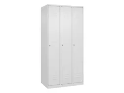 locker,HxBxD 1850x900x500mm,3vak,vak B 300mm,cil.-slot,staand op vloer