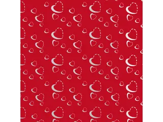 Geschenkpapier Silver Hearts 70 cm x 2 m - 2