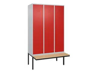 locker voor scheiding van kleding,HxBxD 2120x1200x815mm,3vak - 1